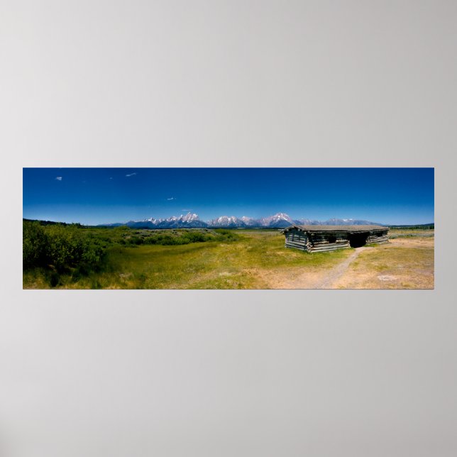 Poster Tetons Panorama (Devant)