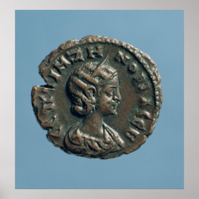 Poster Tetrachm de Zenobia, reine de Palmyre (Devant)