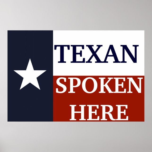 Poster Texan Spoken Here (Devant)