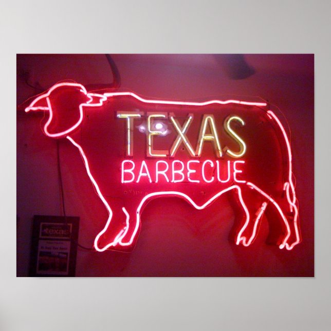 Poster "Texas BBQ" (Devant)