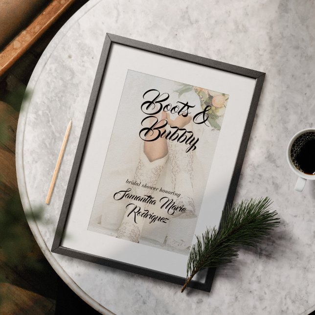 Poster Texas Bride à Rhinestone Boots Bridal Shower (Créateur téléchargé)