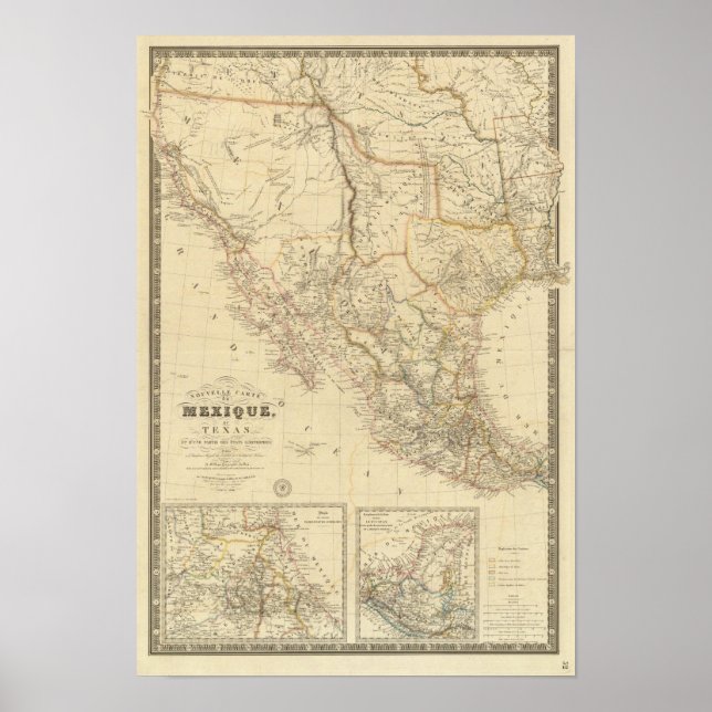 Poster Texas et Mexique (Devant)