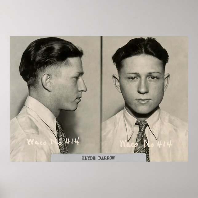 Poster TEXAS OUTLAW CLYDE BARROW c. 1930 (Devant)