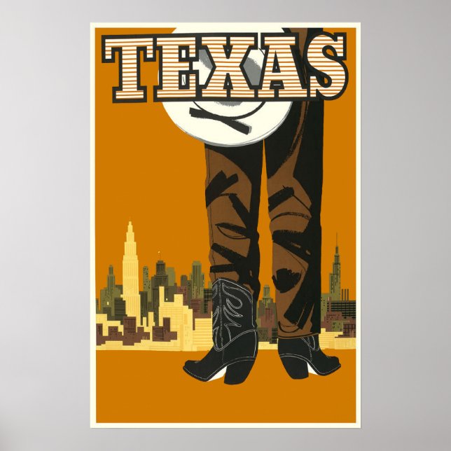 Poster Texas Travel (Devant)