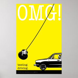 Poster texte. conduite. original
