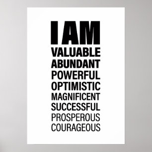 Poster Texte cool Graphique Réussite Affirmation Word Tex