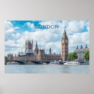 Poster Texte personnalisé Londres
