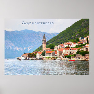 Poster Texte personnalisé Monténégro