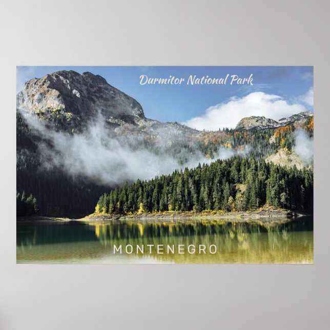 Poster Texte personnalisé Monténégro (Devant)