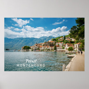 Poster Texte personnalisé Monténégro