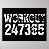 Texte usé et rayé Workout 247365 blanc