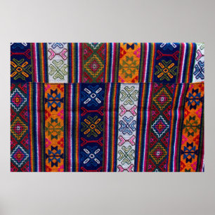 Poster Textile bhoutanais