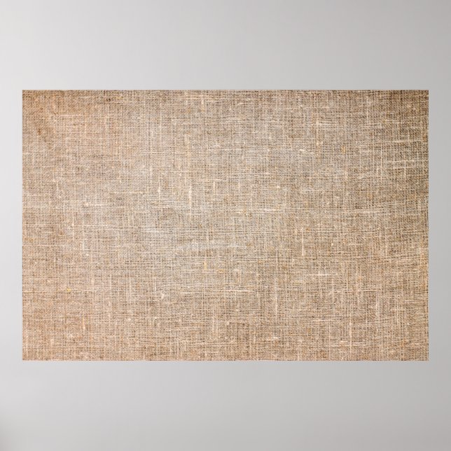 Poster Textile jute texture tissu brun (Devant)