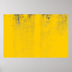Poster texture Abstraite colorée du mur de ciment jaune e