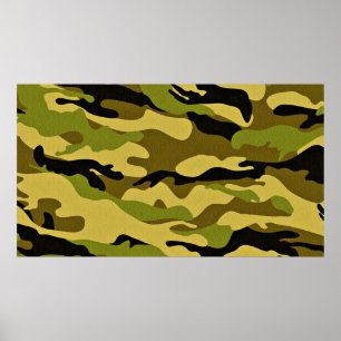 Poster Texture camouflage soldier surface