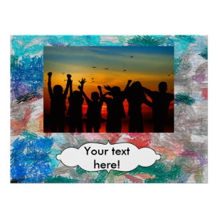 Poster Texture de crayons
