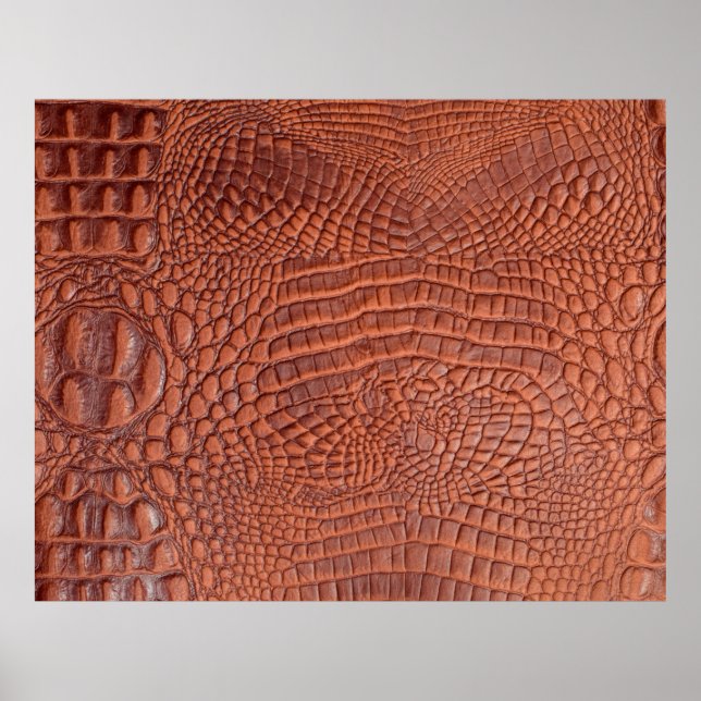 Poster texture de fond en cuir Brown, abstrait, a (Devant)