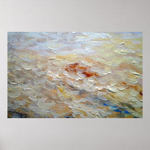 Poster Texture de peintures à l'huile, fond d'art fin, ab