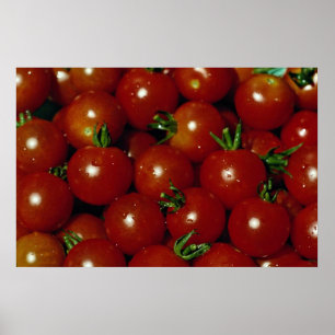 Poster Texture de tomates de cerise douce