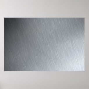 Poster Texture en acier inoxydable avec éclairages