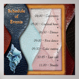 Poster Texture en cuir artistique