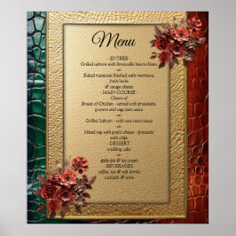 Poster Texture en cuir artistique