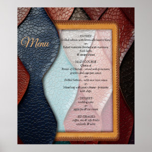Poster Texture en cuir artistique