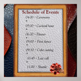 Poster Texture en cuir artistique