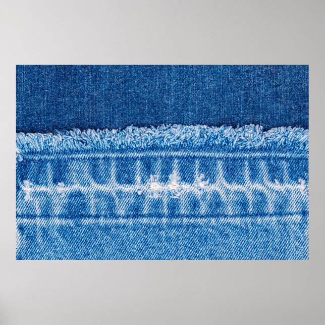 Poster Texture en jean bleu (Devant)