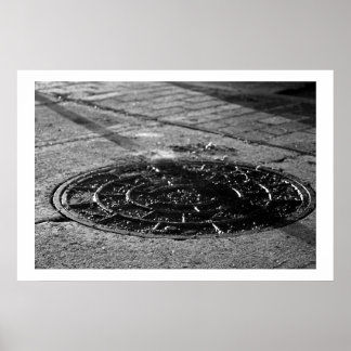 Poster Texture Étude de la Marche nocturne