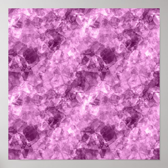 Poster Texture froissée rose foncé (Devant)