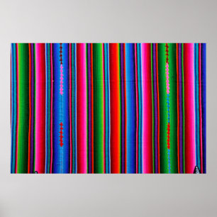 Poster Texture Of Mexican Fabric