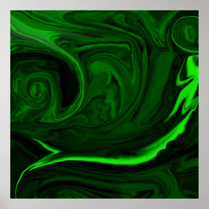 Poster texture pierre de malachite verte