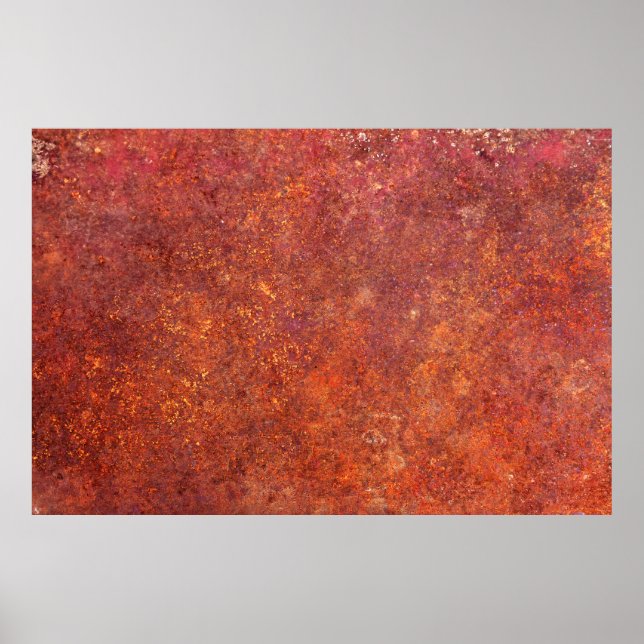 Poster texture rustique métallique (Devant)