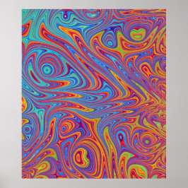 Poster textures psychodeliques