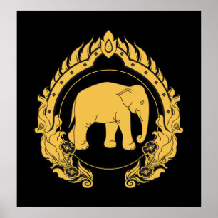 Poster Thai Elephant