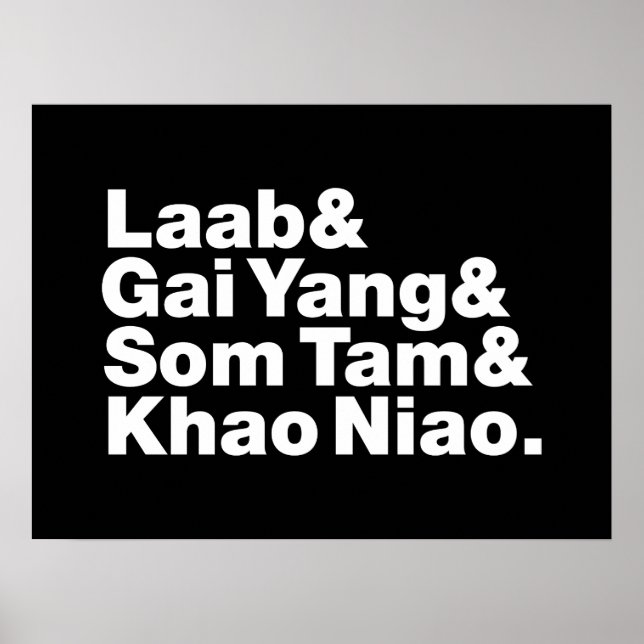 Poster Thai Isaan Street Food (Devant)