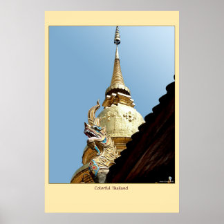 Poster Thaïlande colorée