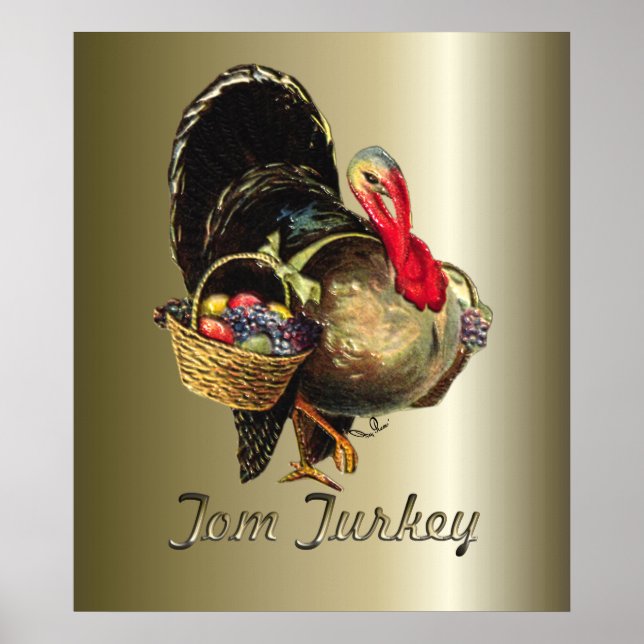 Poster Thankesgiving Tom Turkey (Devant)