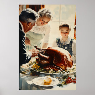 Poster Thanksgiving Joy : Une fête familiale
