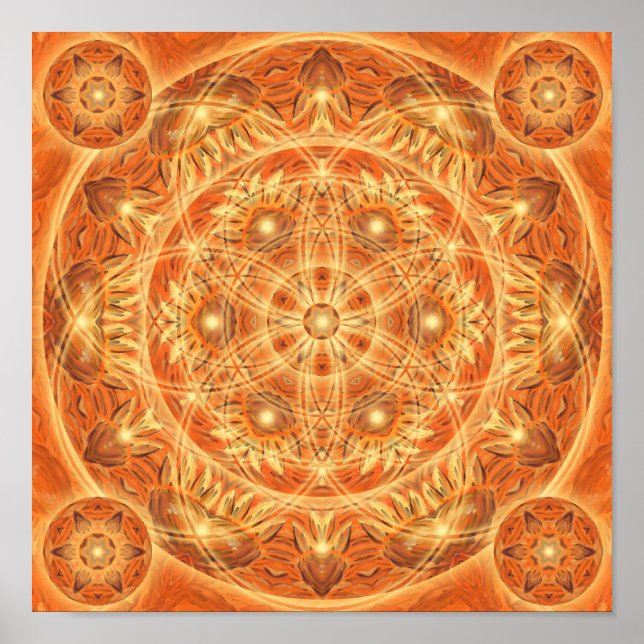 Poster Thanksgiving Mandala (Devant)