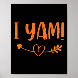 Poster Thanksgiving Matching Couple She's My Sweet Potato
