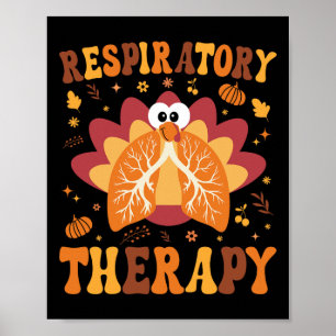Poster Thanksgiving Respiratory Therapist Fall Au