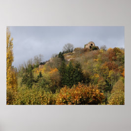 Poster Thann en automne, Alsace, France