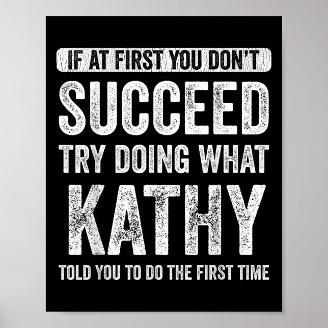 Poster That's My Name Co. Kathy Women's Black Modern Lett (Devant)