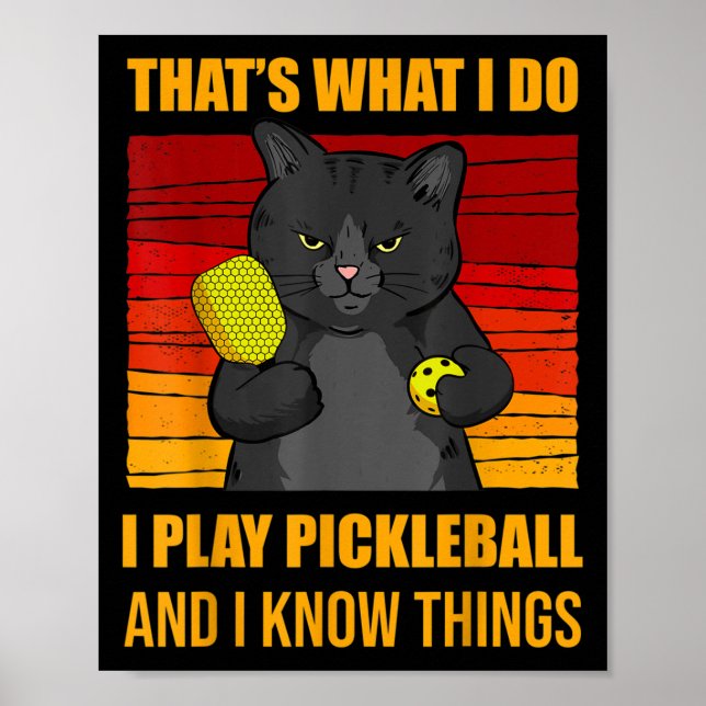 Poster That's What I Do-i Play Ckleball And I Know Things (Devant)
