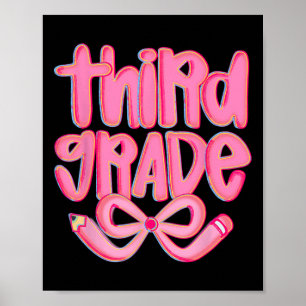 Poster Thé à l'arc coquette rentrée scolaire troisième an