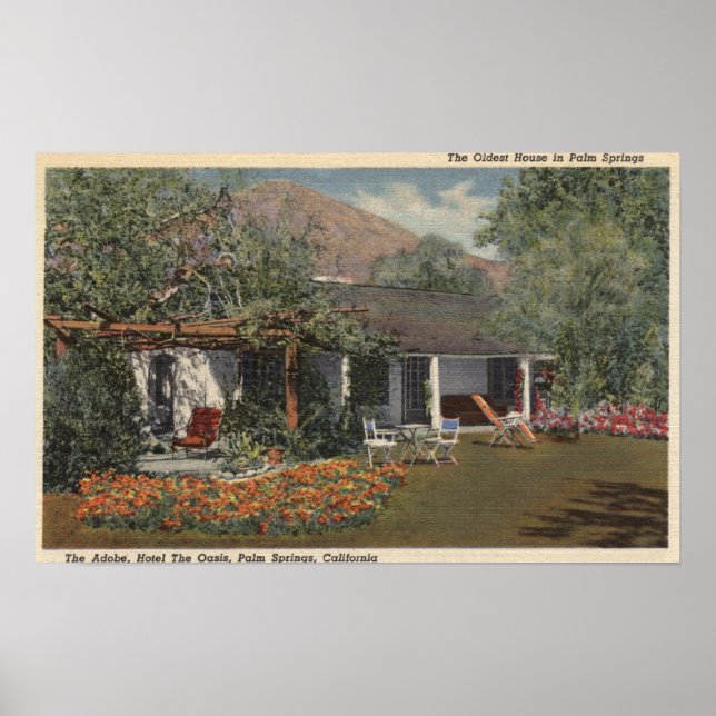 Poster The Adobe (Maison la plus ancienne à Palm Springs) (Devant)