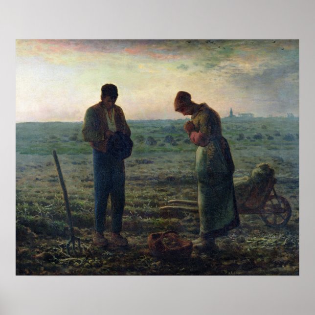 Poster The Angelus, 1857-59 (Devant)