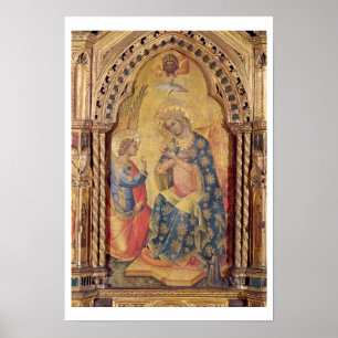 Poster The Annunciation (part of polyptych) (oil on panel